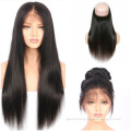 Wholesale Factory Vendor Low Price 360 lace Frontal Closure with Bundles, Pre plucked Straight 360 Lace Front Closure